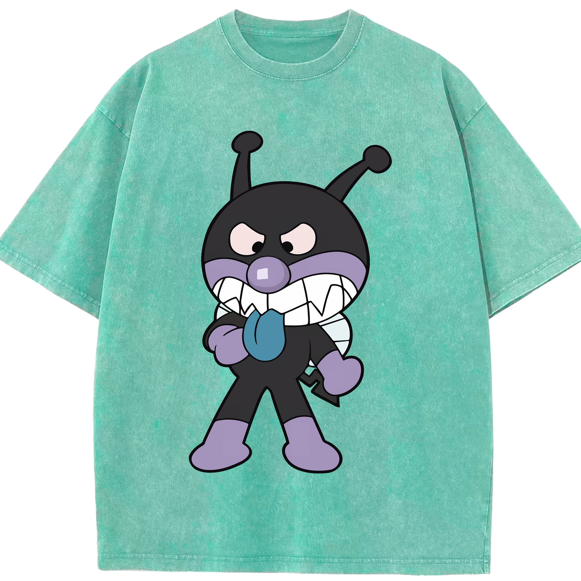（画像用） アンパンマン Anpanman 綿100% ヴィンテージ風 半袖Tシャツ（フロントプリント）
